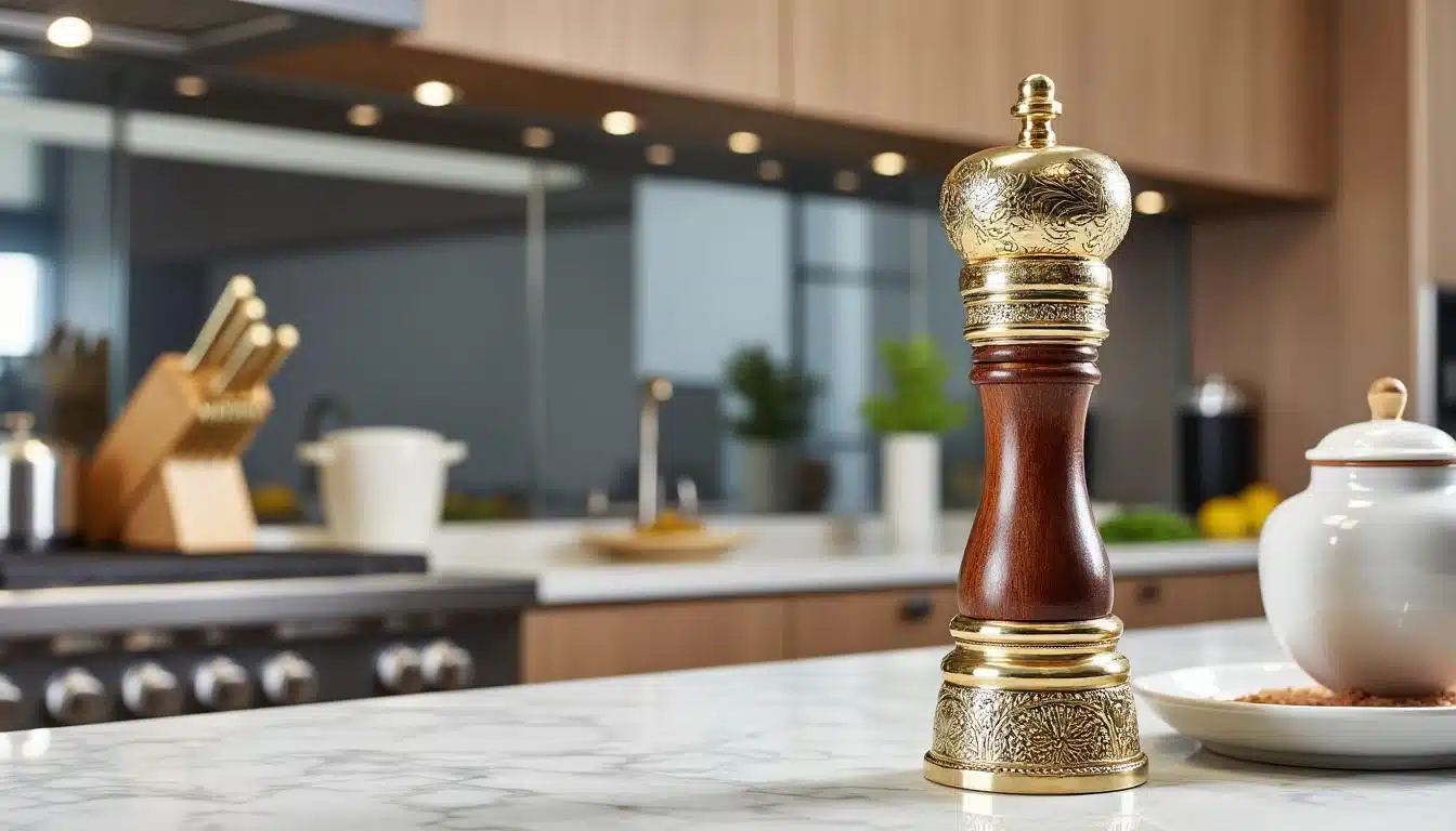 Michelin yıldızlı şeflerin mutfaklarında fark yaratan lüks karabiber değirmenini keşfedin. Zarafet ve performansı bir araya getiren bu alet, biberlerin tüm aromalarını ortaya çıkararak yemeklerinize lezzet katacak. Profesyonellerin bu özenle saklanmış sırrıyla duyularınızı uyandırın ve tariflerinizi dönüştürün.